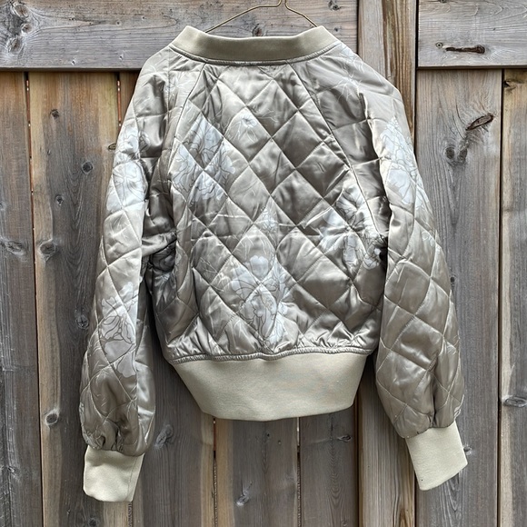 Metallic floral bomber - Picture 3 of 4